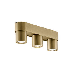 AURA C3 taklampe, brass, LIGHT-POINT