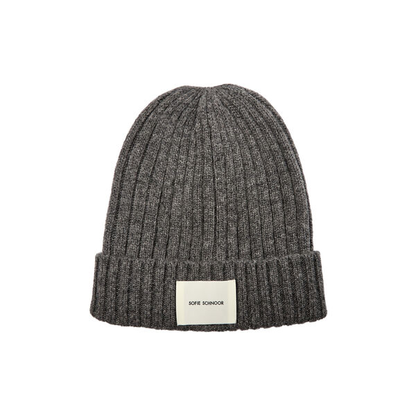 Beanie, dark grey melange, Sofie Schnoor