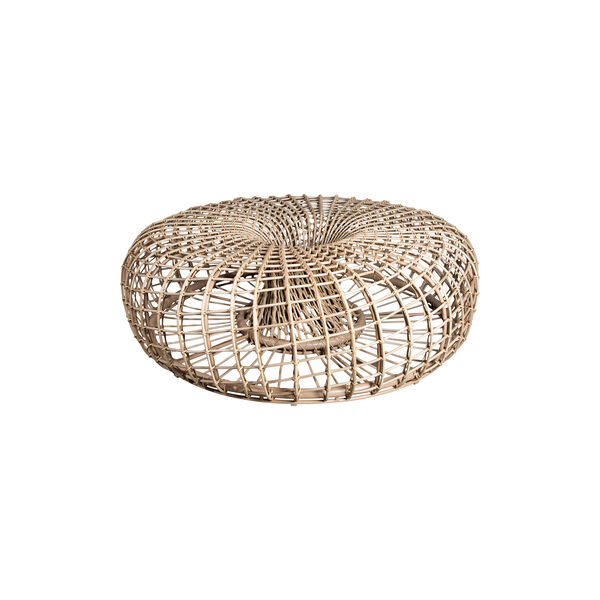 Nest Outdoor fotskammel/sofabord, natural, Cane-line