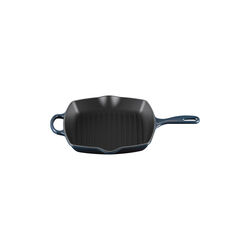 Signature st&oslash;pejern kvadratisk grillpanne 26 cm, nuit, Le Creuset