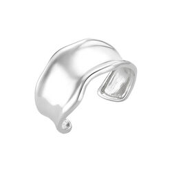 Statement Molten Metal Cuff, silver, Orelia