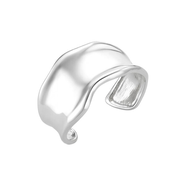 Statement Molten Metal Cuff, silver, Orelia