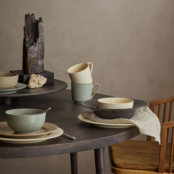 Rhombe Earth Lunsjtallerken Ø 23 cm, clay, Lyngby Porcelæn