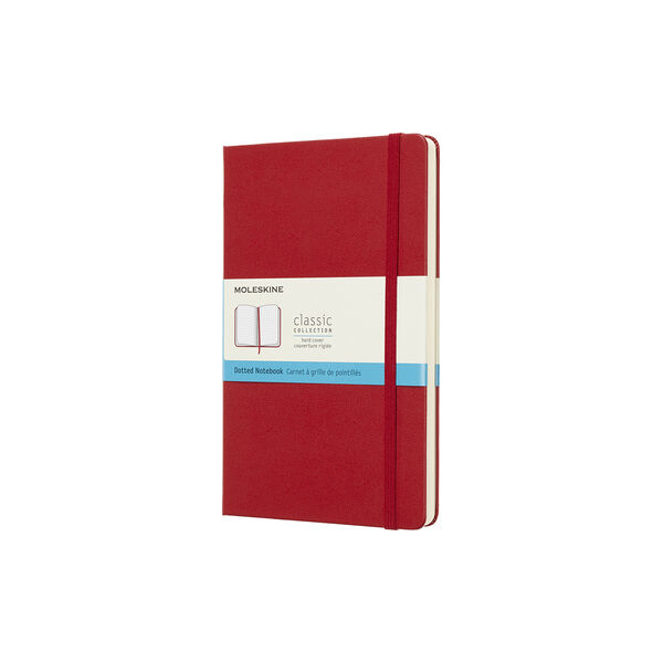 Classic Notebook prikkete sider, skarlagensr&oslash;d, Moleskine