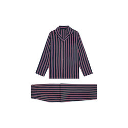 Pisa pyjamas, navy with white/bordeaux stripes, Ambassador 1867
