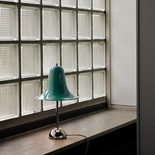 Pantop Table Lamp, dark teal, Verpan