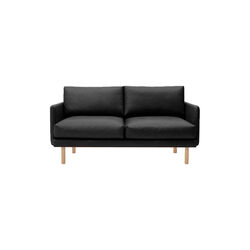 Emo 2-seter sofa, Dakar Black/naturoljet eik, Bruunmunch Furniture