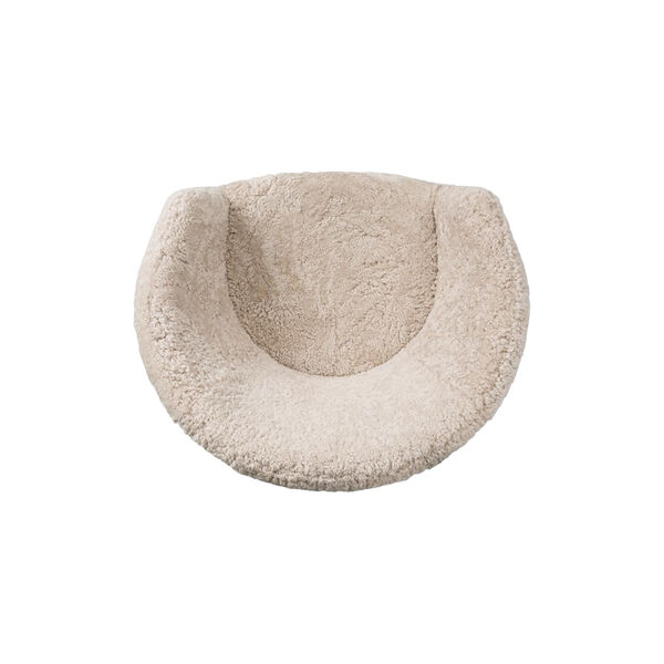 Ditzel loungestol, hvit/r&oslash;kt eik, Fredericia Furniture