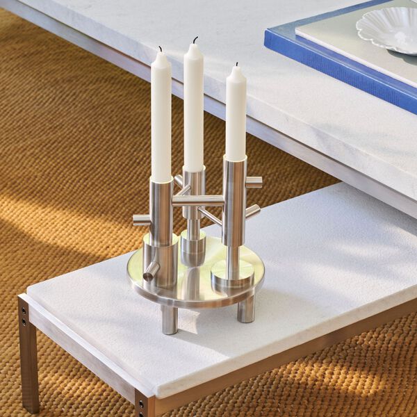 Candleholder Large, steel, Fritz Hansen