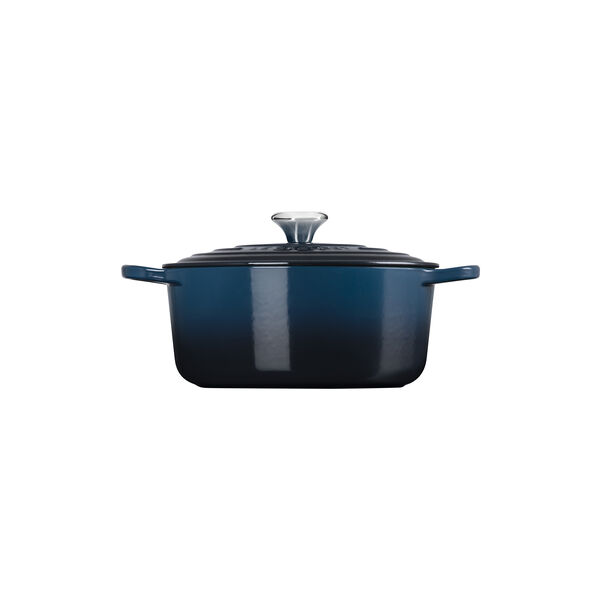Signature st&oslash;pejern rund gryte &Oslash; 26 cm, nuit, Le Creuset