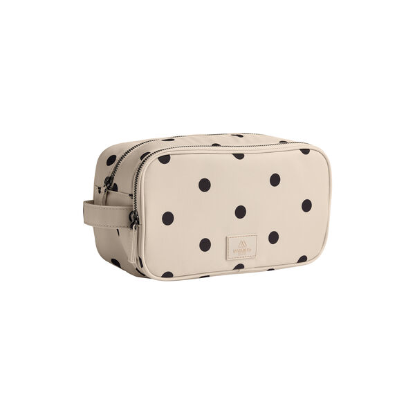 CareMBG Toiletry Bag Recycled, polka dot, creme, Markberg