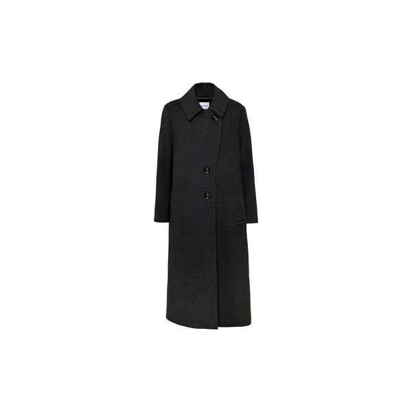 Cashmere Coat W Clareta Long, ebony black, SAND Copenhagen