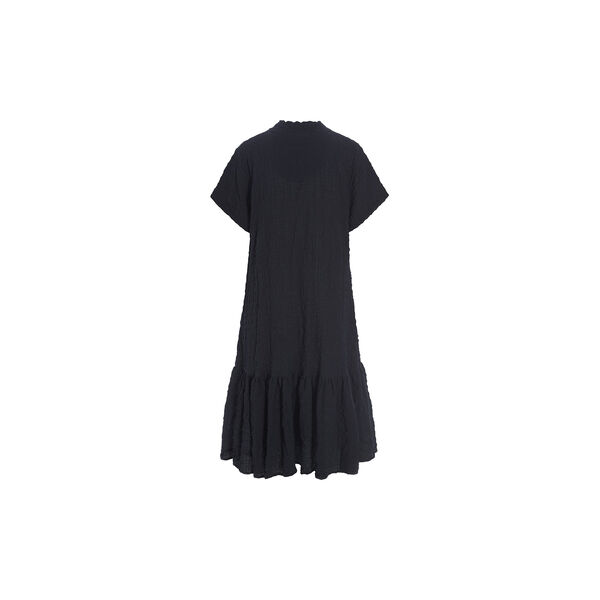 Crinckle Check Flounce Dress, black, BITTE KAI RAND