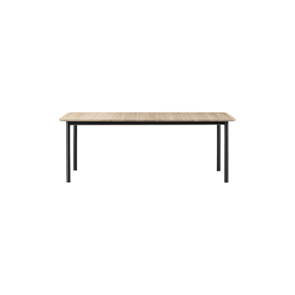 Plan Table Extendable, light oljet eik/svart, Fredericia Furniture