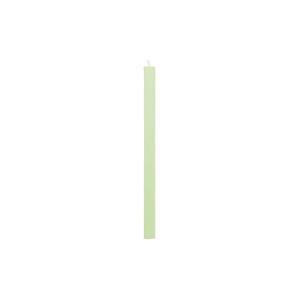 Square stearinlys, light green, HAY