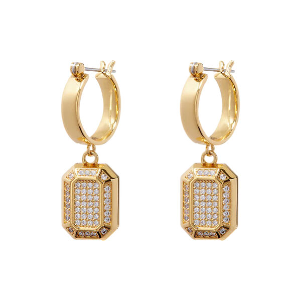 Faceted Diamond Statement &oslash;redobber, gull, Luv Aj