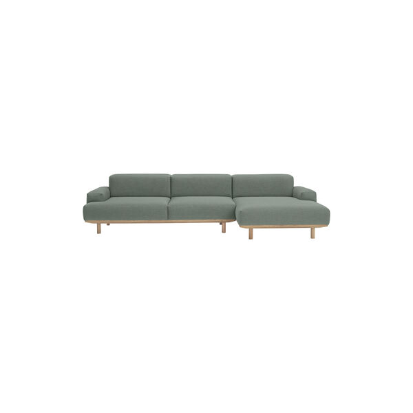 Reason 2-seter sofa med sjeselong, Re-Wool 858, Bruunmunch Furniture