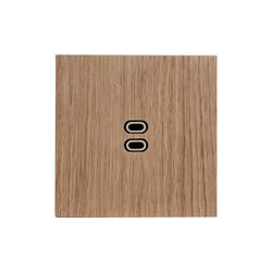 KLOSS USB C+C kvadrat, natur eik, Kjaer + Loege