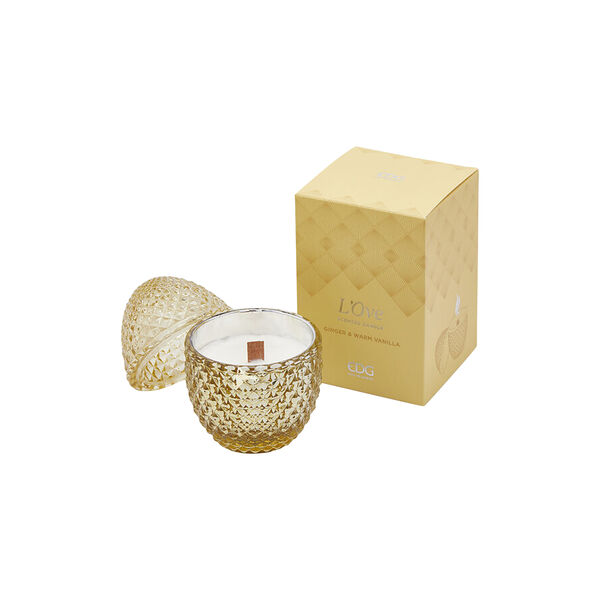 Eggformet duftlys, ginger & warm vanilla Eggformet duftlys, ginger & warm vanilla, Enzo de Gasperi