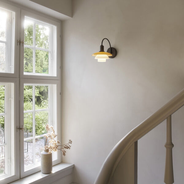 PH 2/2 Vegglampe Centenary Edition, amber/opal white, Louis Poulsen