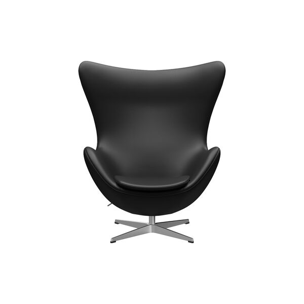 Egg&trade; 3316 loungestol, Aura black/satin brushed aluminium, Fritz Hansen