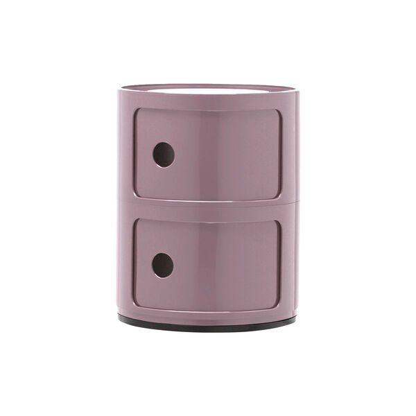 Componibili 2 elementi oppbevaringsbord, malva, Kartell