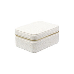 Tweed Jewellery Box, off white w/sand, DARK department