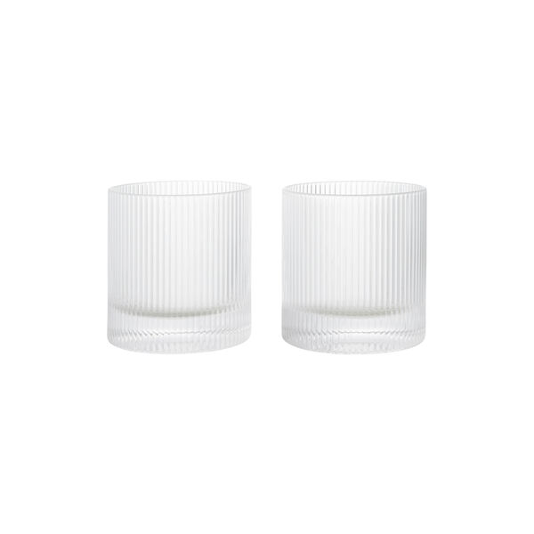 Ripple Tumblers 2 pcs., clear, Ferm Living