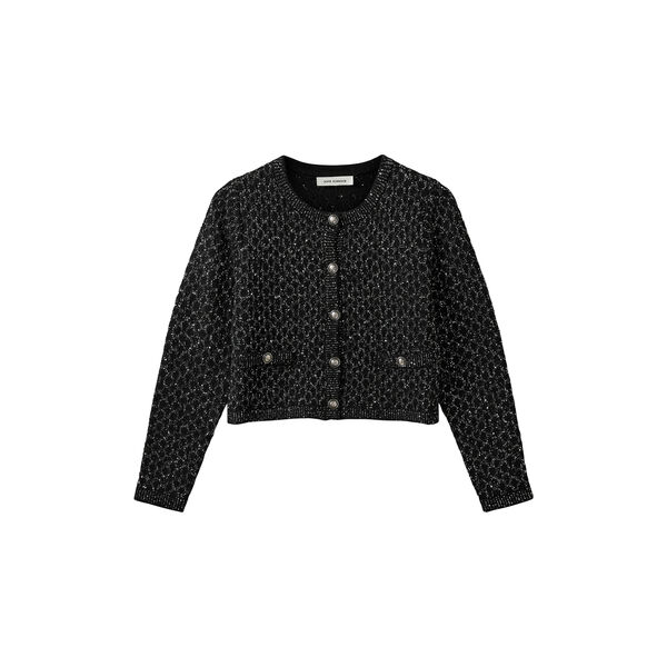 CarnetSW Cardigan, black glitter, Sofie Schnoor