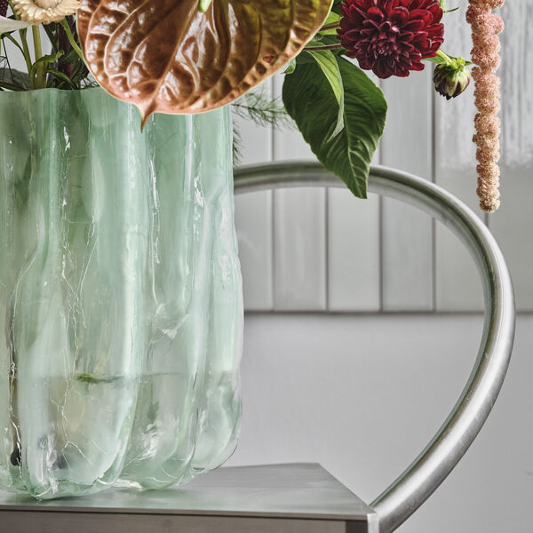 Crackle vase, jade green, Kosta Boda