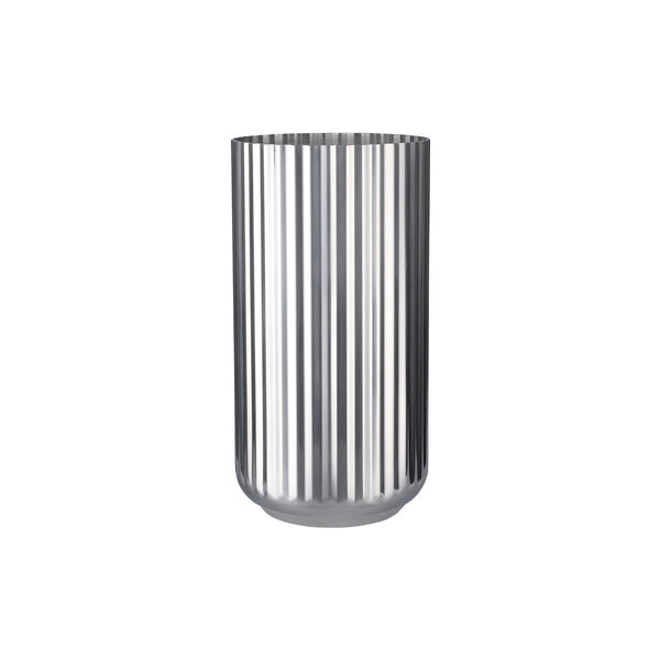 Lyngby Vase 20,5 cm, rustfritt st&aring;l, Lyngby Porcel&aelig;n