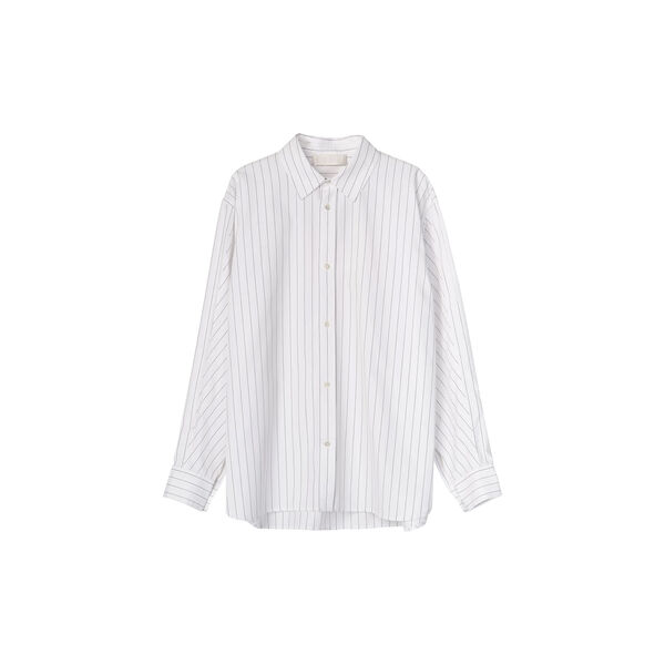 Coastal Shirt, white black pinstripe, FWSS