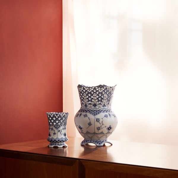 Musselmalt Helblonde vase 11 cm, Royal Copenhagen