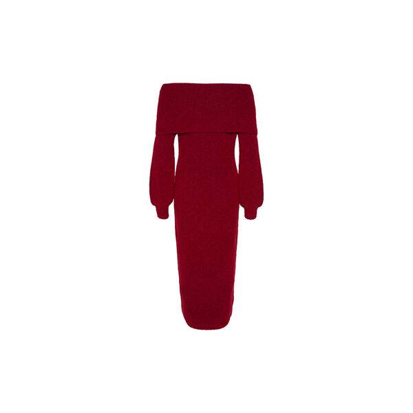 AlphaGZ off shoulder kjole, haute red melange, Gestuz