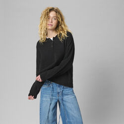 SivaMW Knit Polo Pullover, black, My Essential Wardrobe