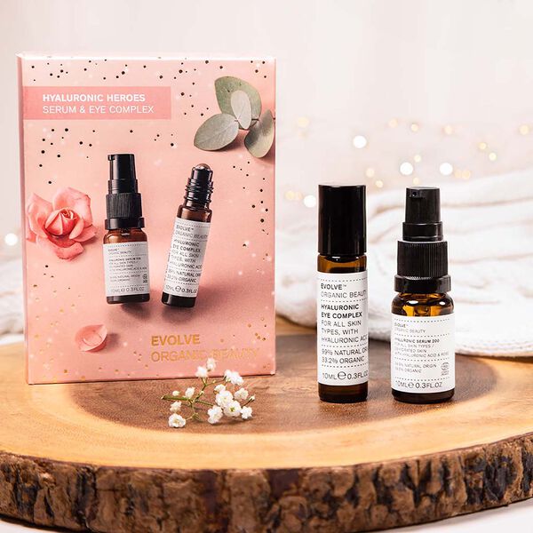 Evolve Hyaluronic Heroes gavesett, Evolve Organic Beauty