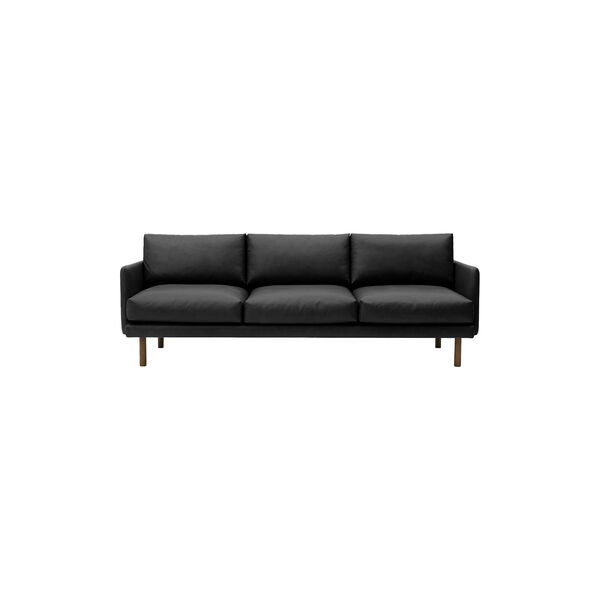 Emo 3-seter sofa, Dakar Black/r&oslash;kt eik, Bruunmunch Furniture