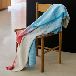 Carte Postale pledd, white/blue, ELVANG