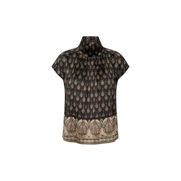 2009PBORaila silk blouse, black mix, PBO