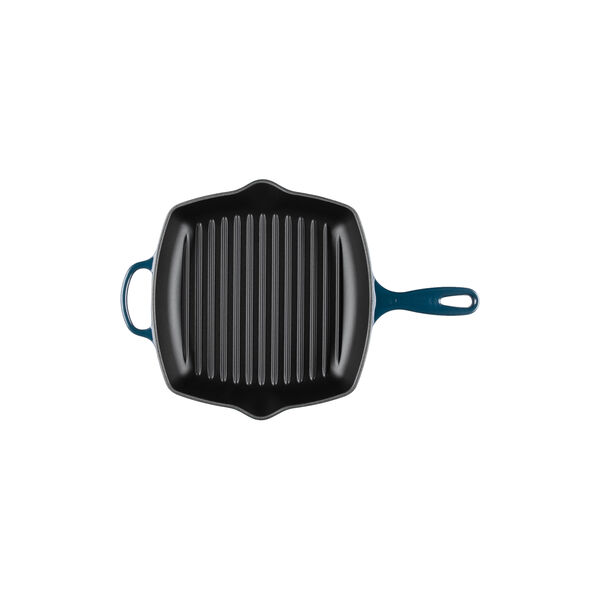 Signature kvadratisk grillpanne 26 cm, nuit, Le Creuset
