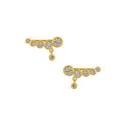 Snowy croissant øredobber 2 stk., Hultquist Copenhagen