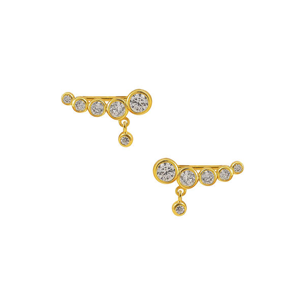 Snowy croissant øredobber 2 stk., Hultquist Copenhagen