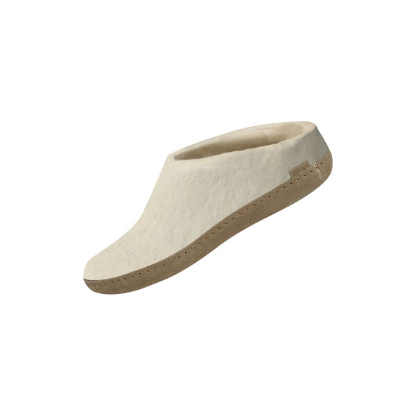 Filttøffel, white, Glerups