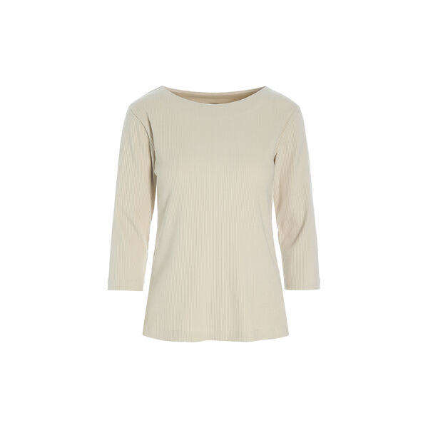 Naibu rib Blouse with 3/4 Sleeves, ivory, BITTE KAI RAND
