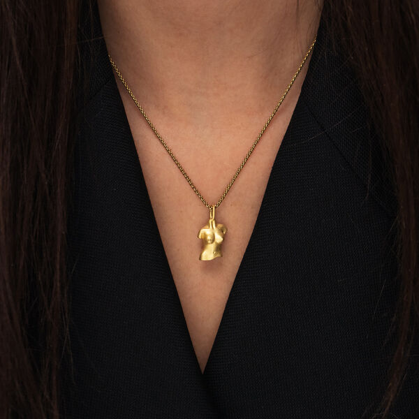 Figure halskjede, gull, WHO IS SHE