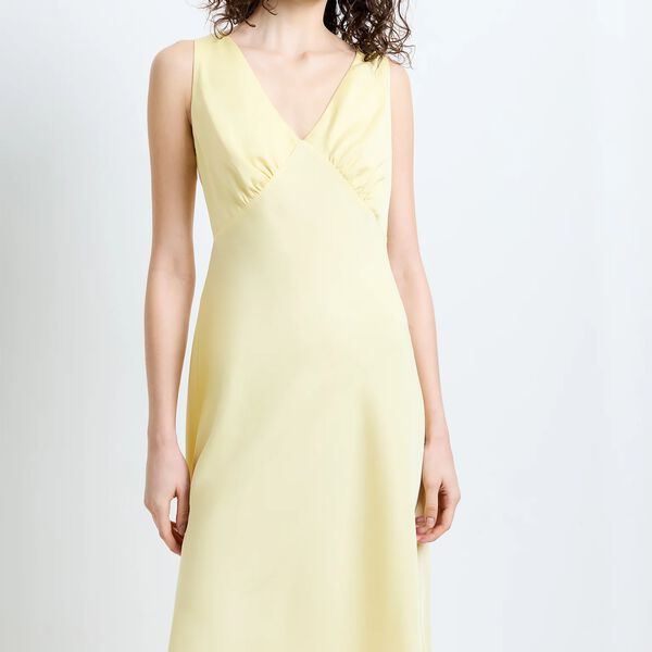 BERNICE SATIN SLIP DRESS, mellow yellow, French Connection