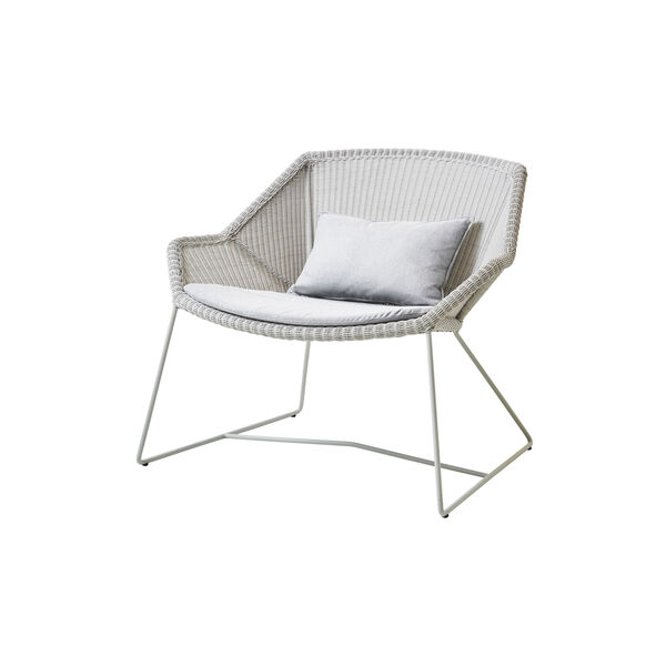Putesett Breeze loungestol, light grey, Cane-line