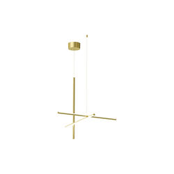 Coordinates Suspension 1 taklampe, anodized champagne, Flos