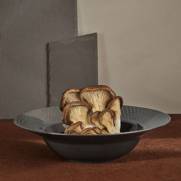 Rhombe Earth dyp tallerken &Oslash; 24.5 cm, slate, Lyngby Porcel&aelig;n