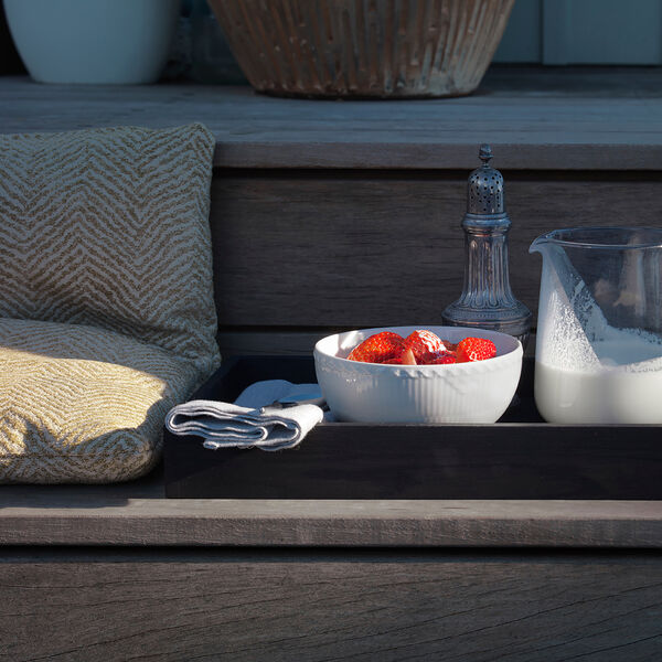 Hvit Halvblode skål 73 cl, Royal Copenhagen